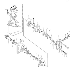 Гидромотор поворота платформы для Kubota KX41-3, Kubota KX36-3