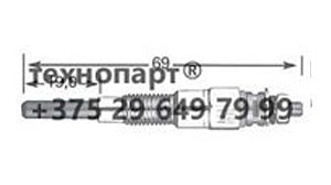 Свечи накала Kubota D722, D902, D782, EA300, Z489, Z402