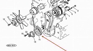 Шкив коленвала #15424-74280