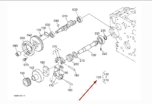 Вал регулятора в сборе #16271-55019