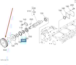 Шестерня привода тнвд #16415-51150