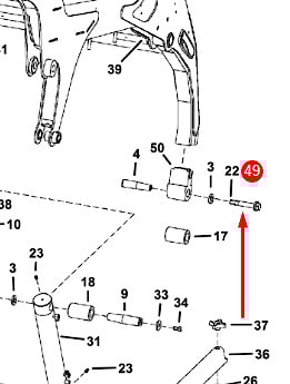 болт крепления конусного пальца #47C1088