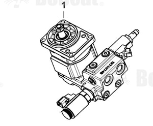 Гидромотор вентилятора (реверсивный) / Reversible Fan Motor Bobcat #7459657  